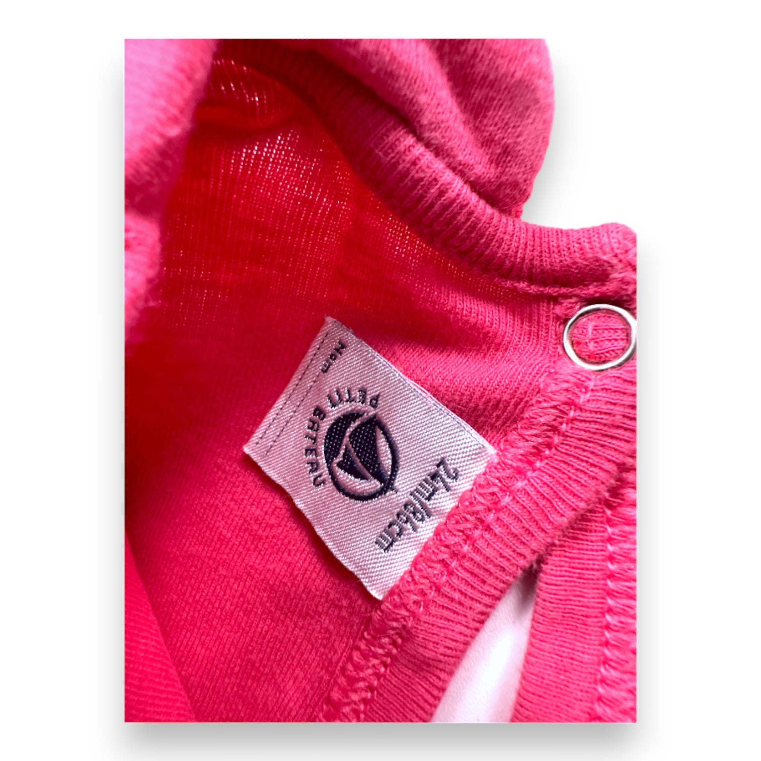 PETIT BATEAU - 2er-Pack rosa Langarm-Bodys - 2 Jahre