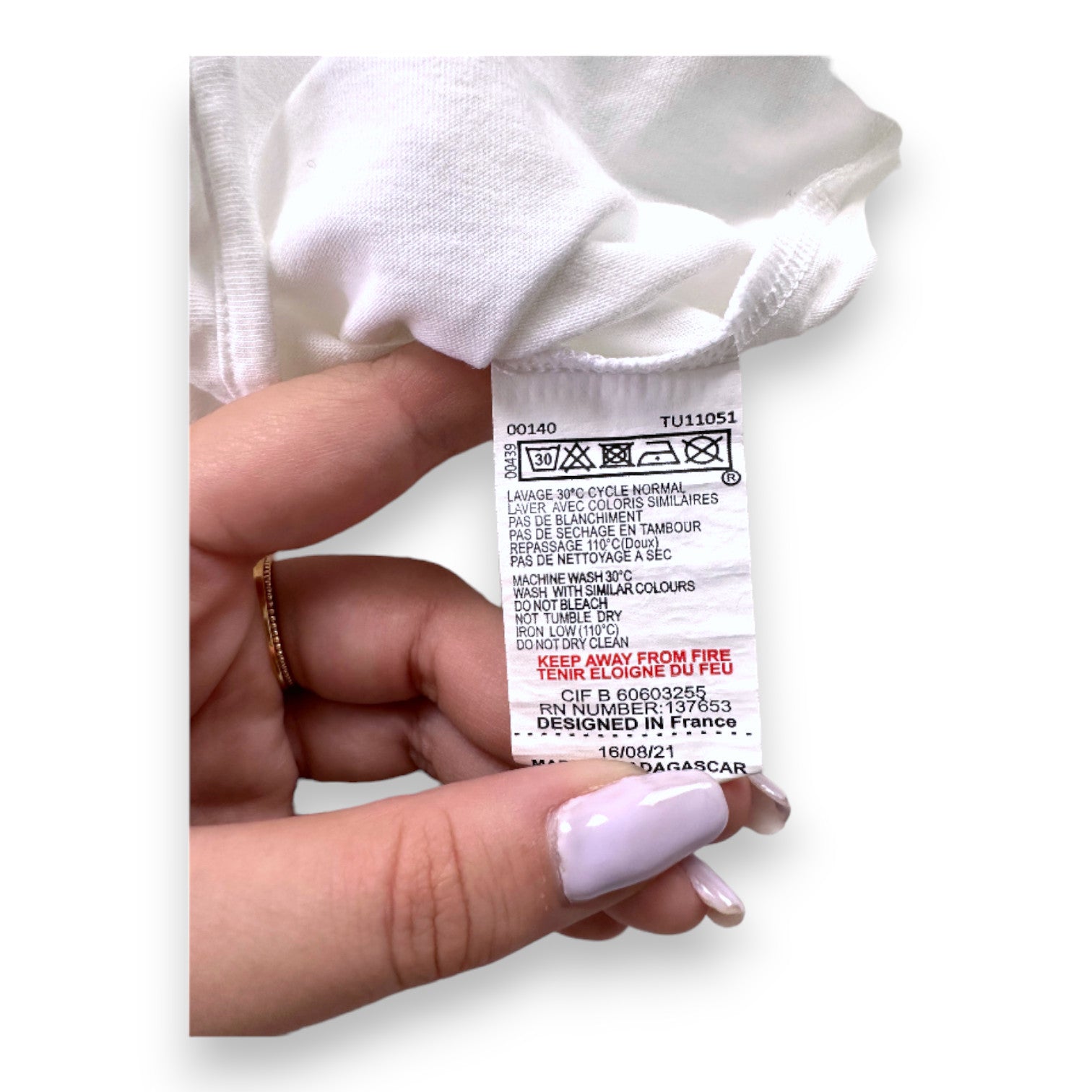 TARTINE & CHOCOLAT - Body blanc avec col brodé - 6 mois