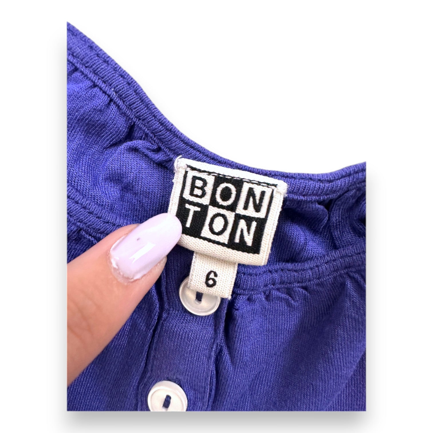 BONTON - Lila Trägerkleid - 6 Jahre