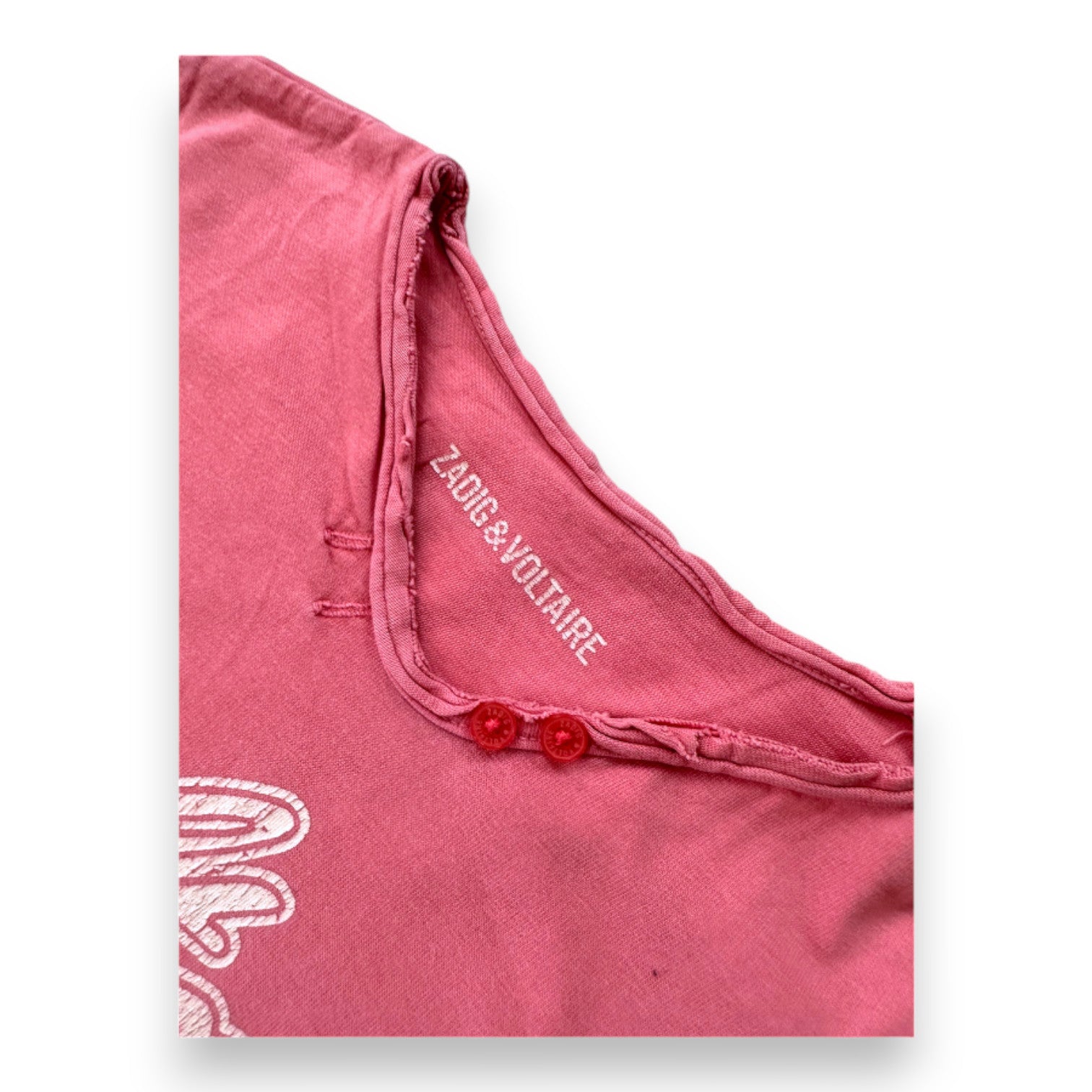 ZADIG & VOLTAIRE - Rosa Kurzarm-T-Shirt - 8 Jahre
