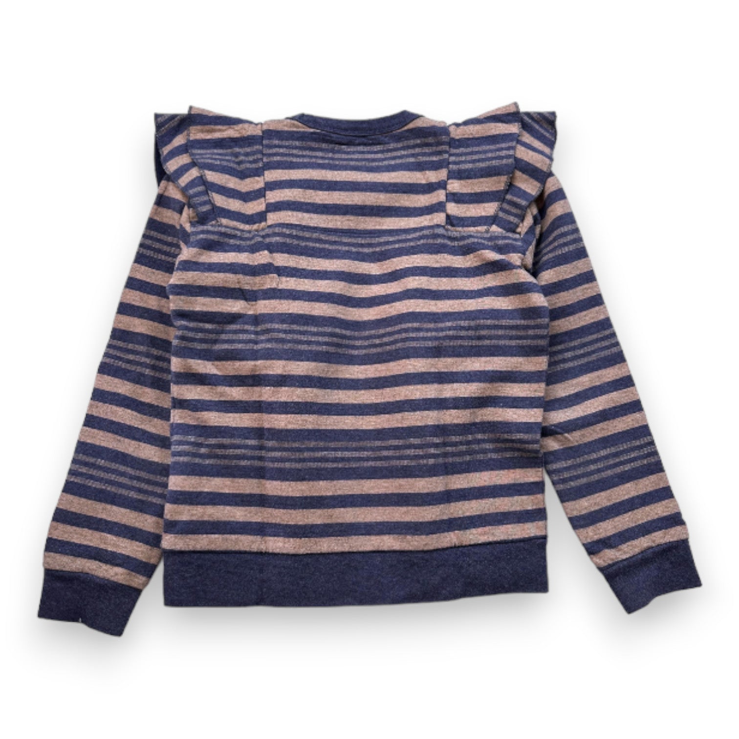 FINGER IN THE NOSE - Blau-grünes Rüschen-Sweatshirt - 8 Jahre