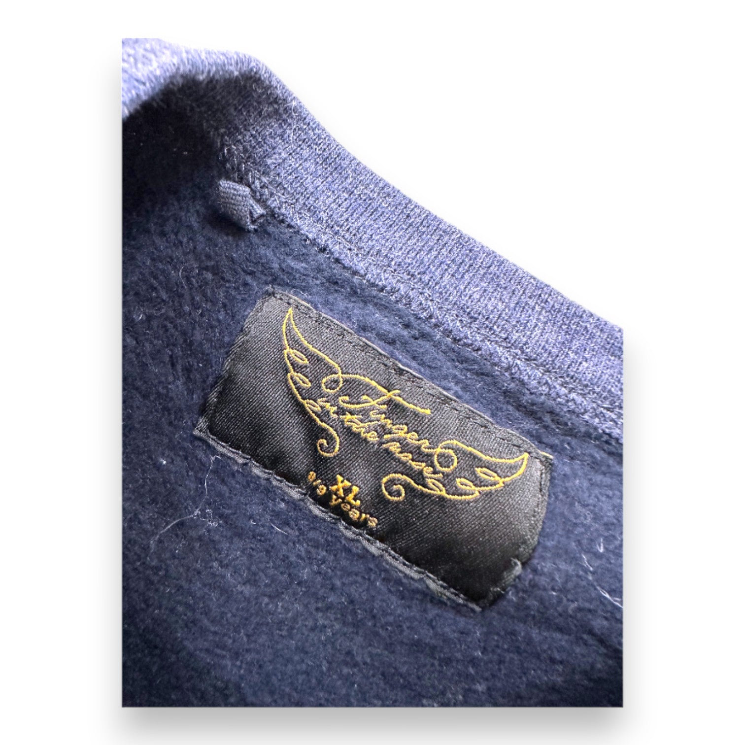 FINGER IN THE NOSE - Blue and green ruffled sweatshirt - 8 years