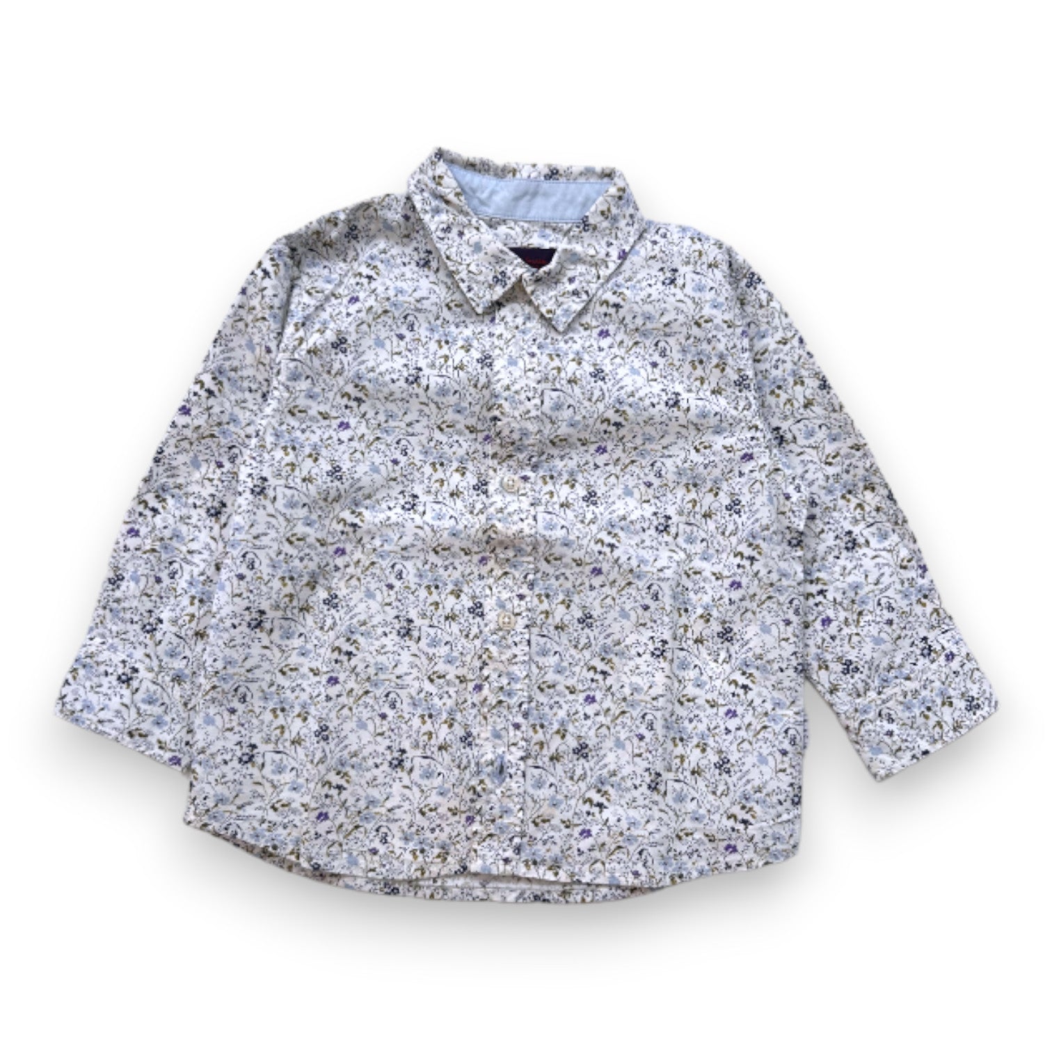 PAUL SMITH - Chemise blanche à fleurs - 18 mois
