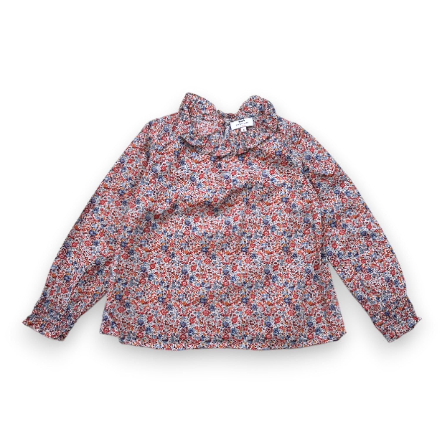 CYRILLUS - Weiße Bluse mit bunten Blumen - 6 Monate