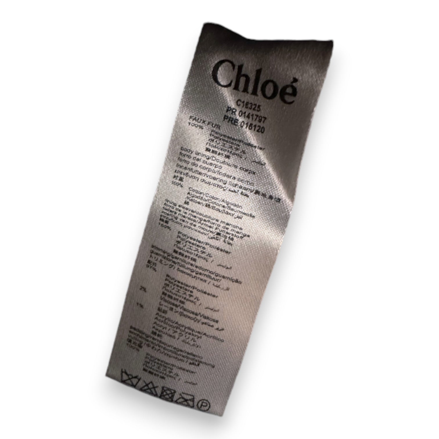 CHLOE - Marineblauer Pelzmantel - 4 Jahre