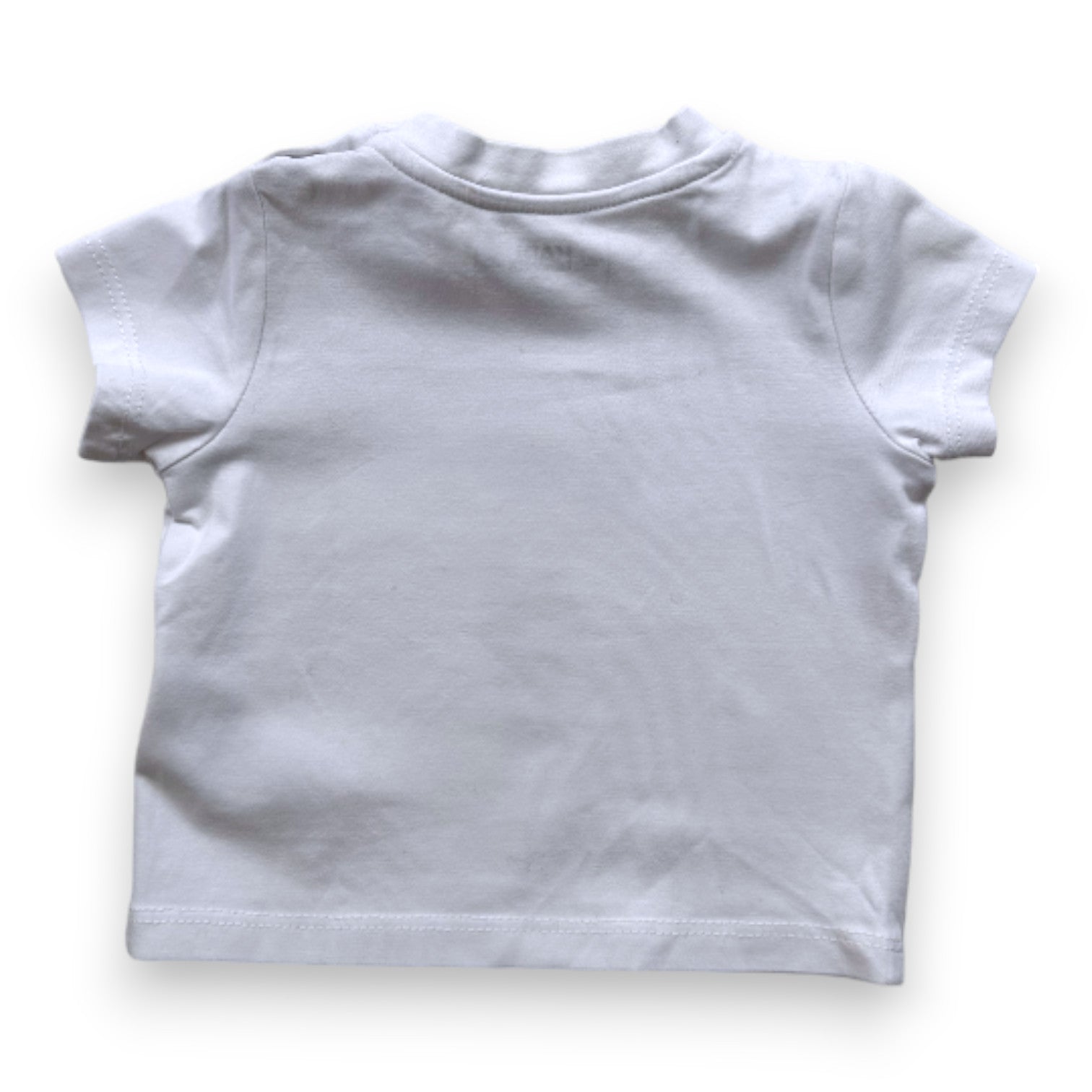 KARL LAGERFELD - Weißes Kurzarm-T-Shirt mit Aufdruck - 6 Monate