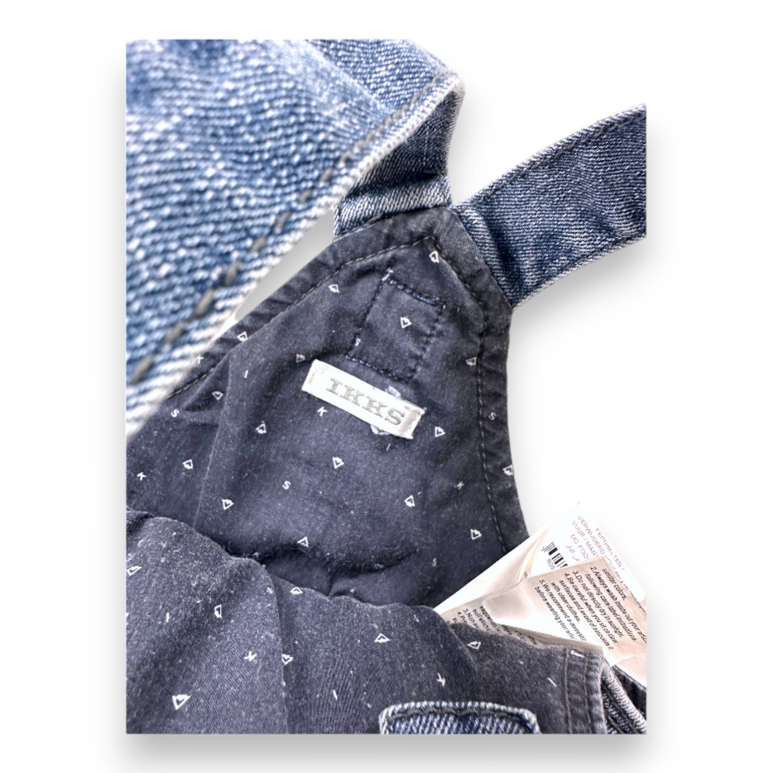 IKKS - Blauer Jeans-Overall - 6 Monate
