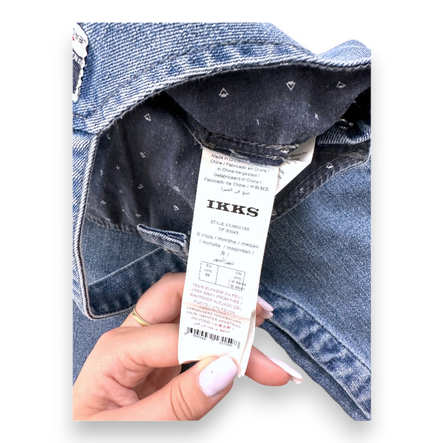 IKKS - Blauer Jeans-Overall - 6 Monate