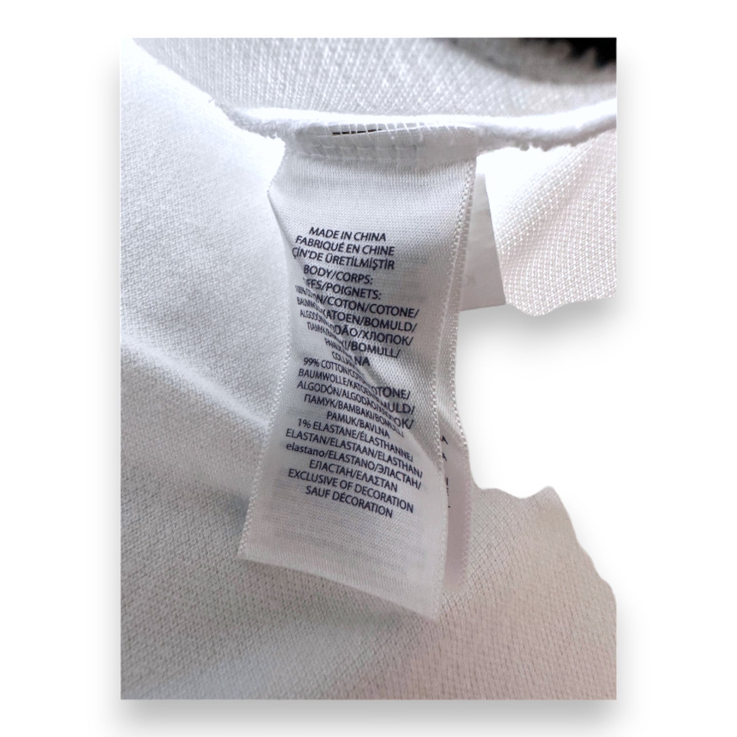 RALPH LAUREN - Blau-weißes Kurzarm-Poloshirt - 10 Jahre