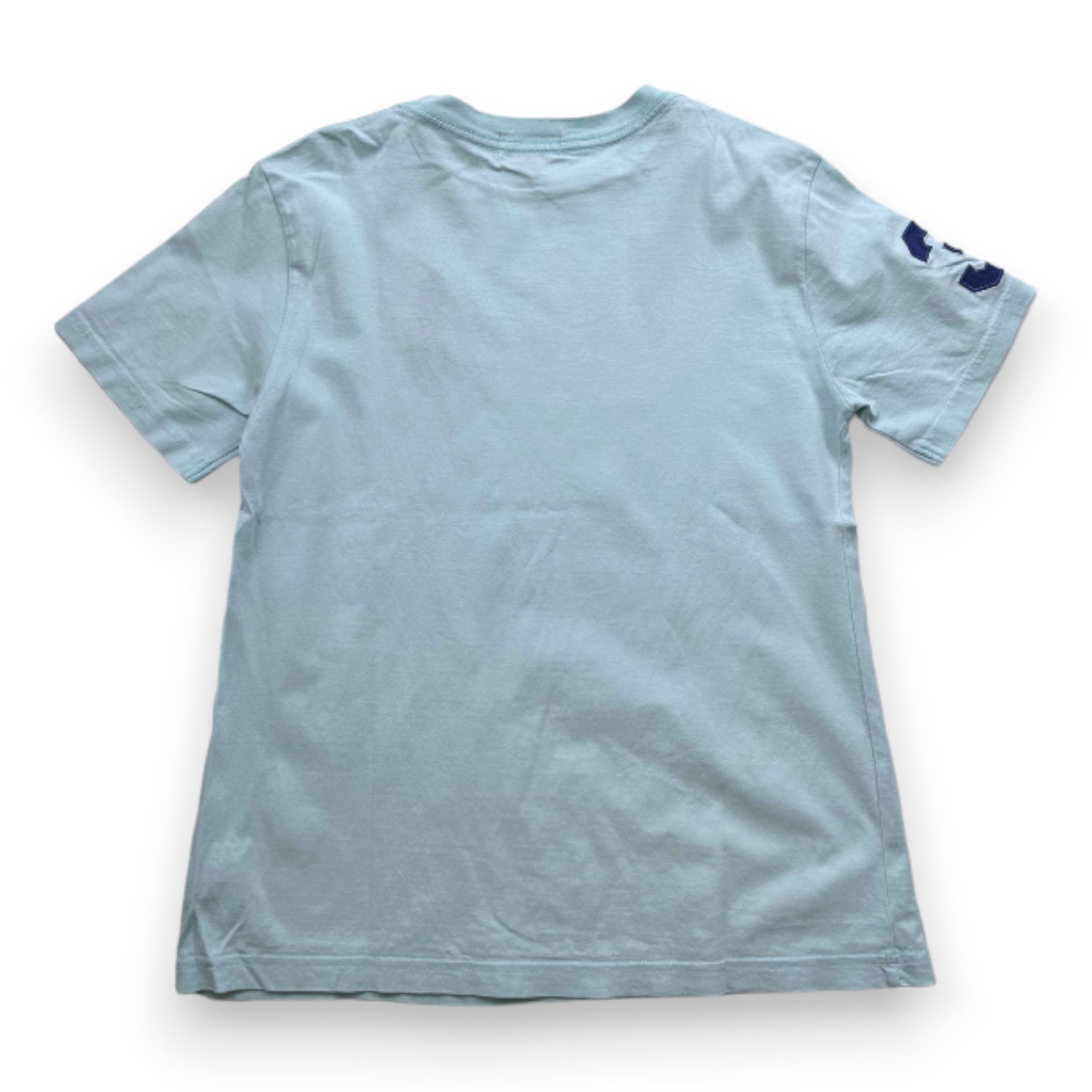 RALPH LAUREN - Blaues Kurzarm-T-Shirt - 10 Jahre