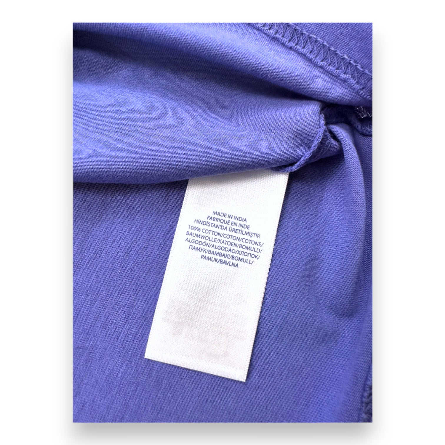 RALPH LAUREN - Blaues Kurzarm-T-Shirt - 10 Jahre