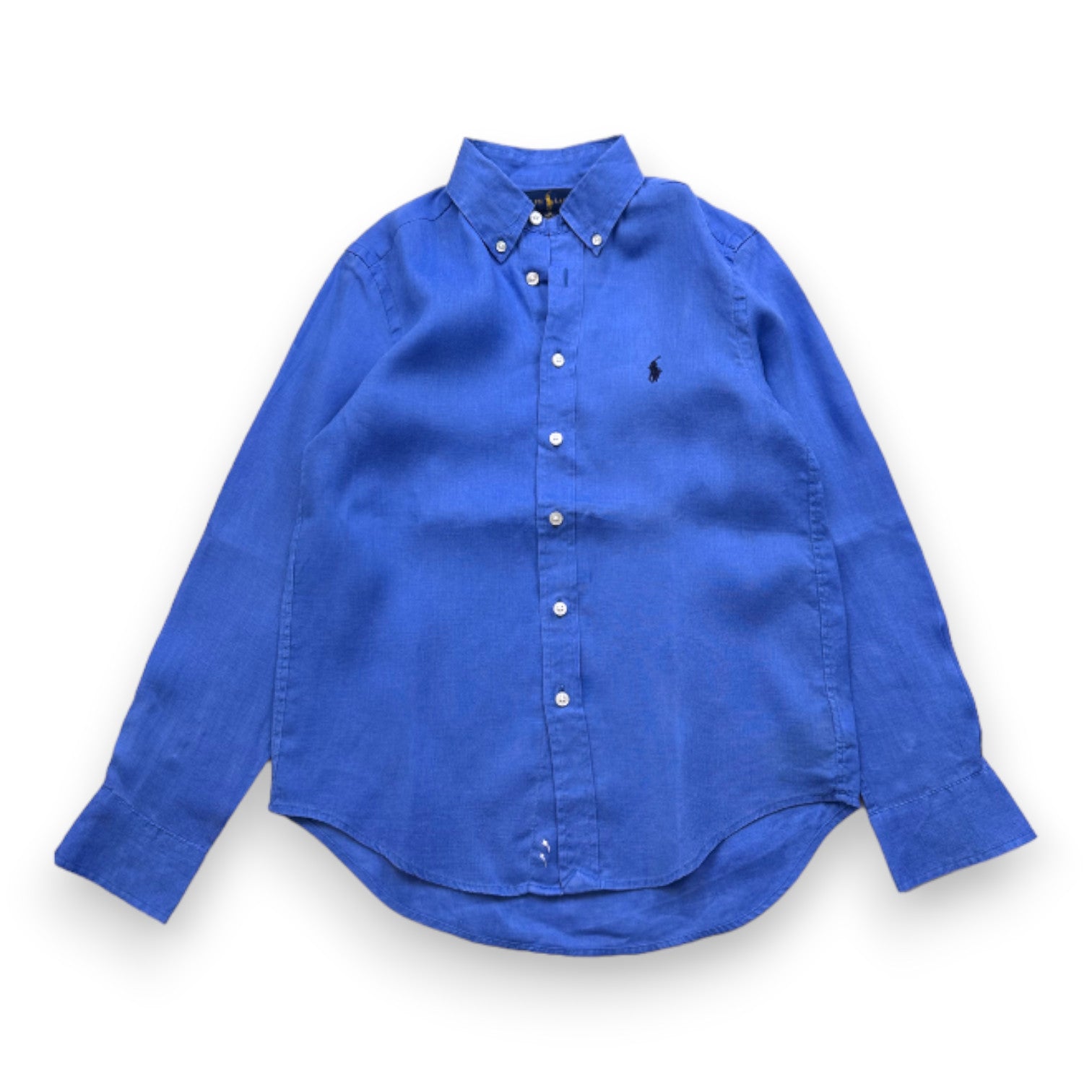 RALPH LAUREN - Blaues Leinenhemd - 10 Jahre