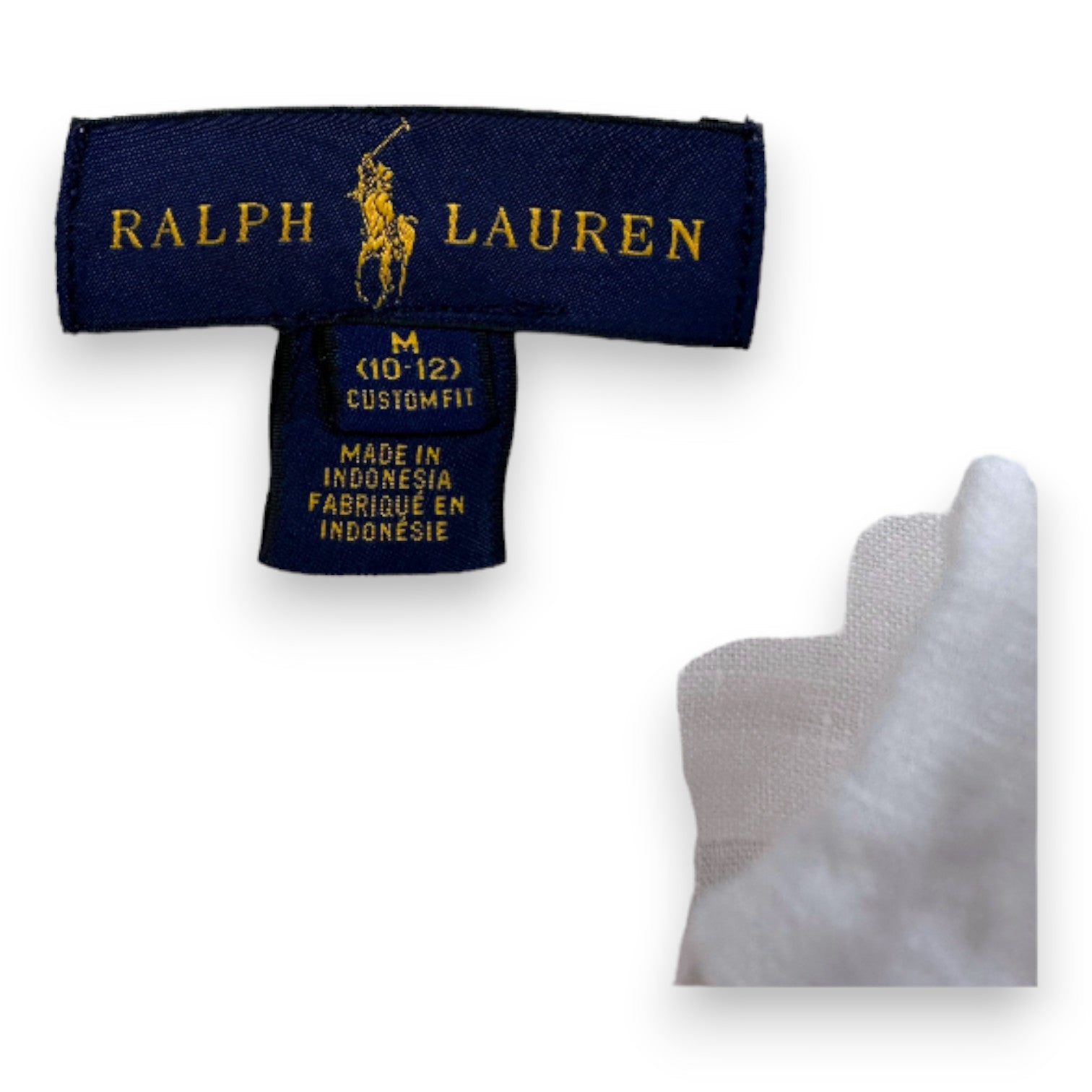 RALPH LAUREN - Weißes Leinenhemd - 10 Jahre