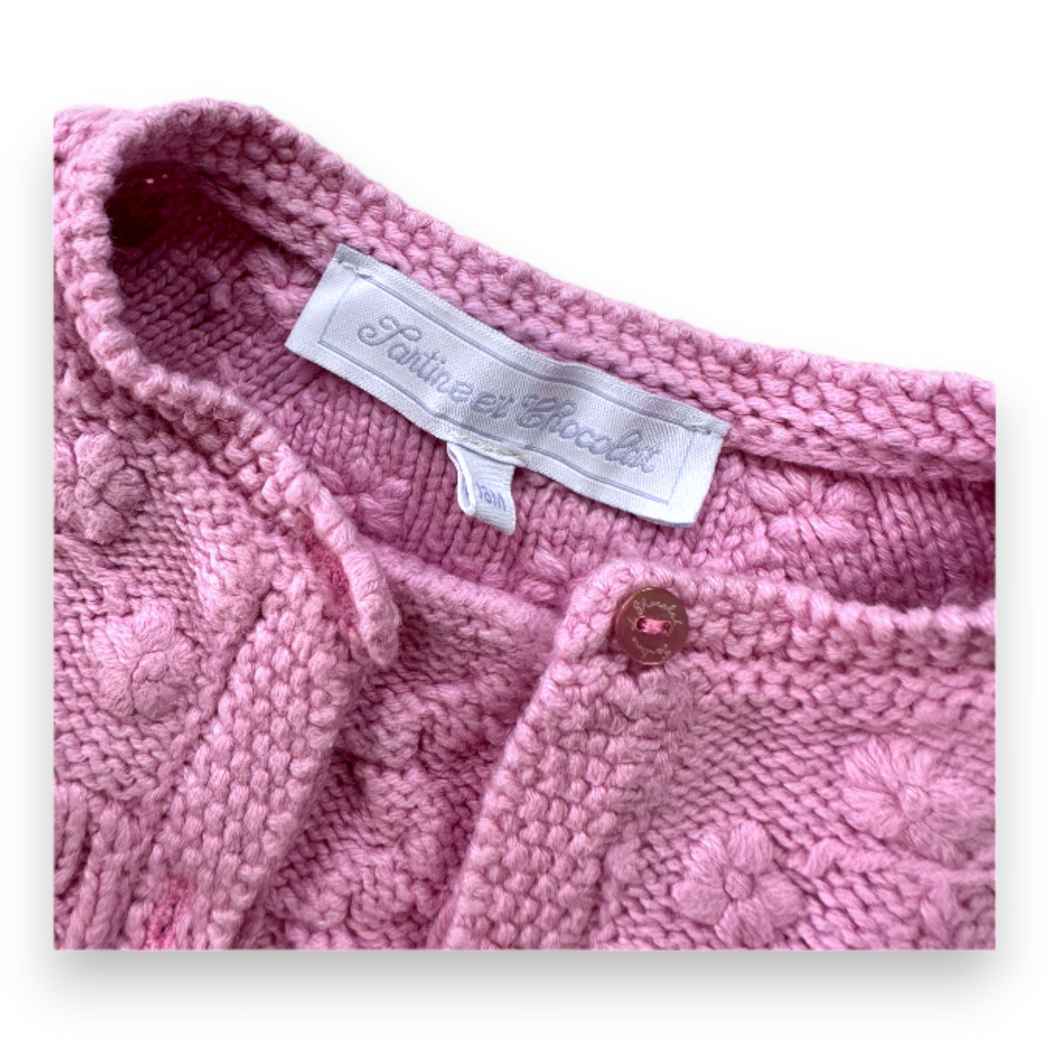 TARTINE & CHOCOLAT - Cardigan rose - 18 mois