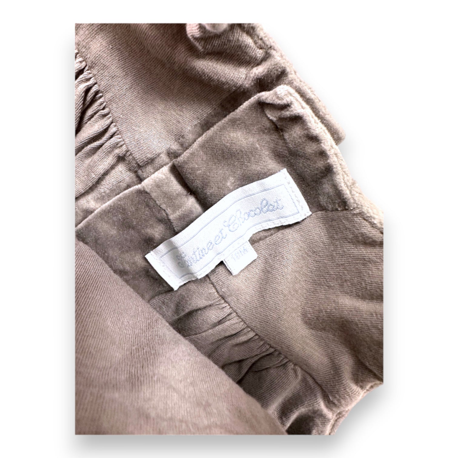 TARTINE & CHOCOLAT - Braunes Samtkleid - 18 Monate