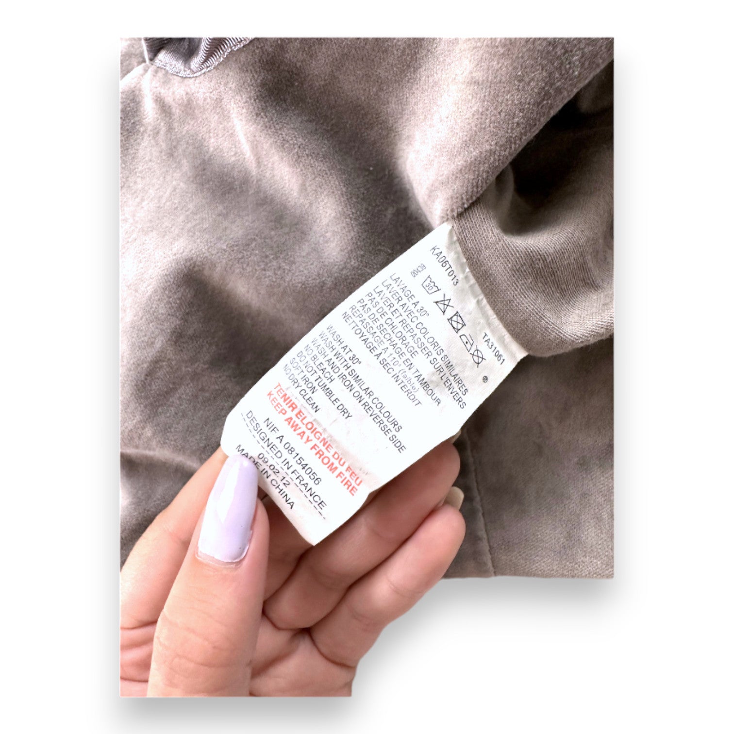 TARTINE & CHOCOLAT - Braunes Samtkleid - 18 Monate