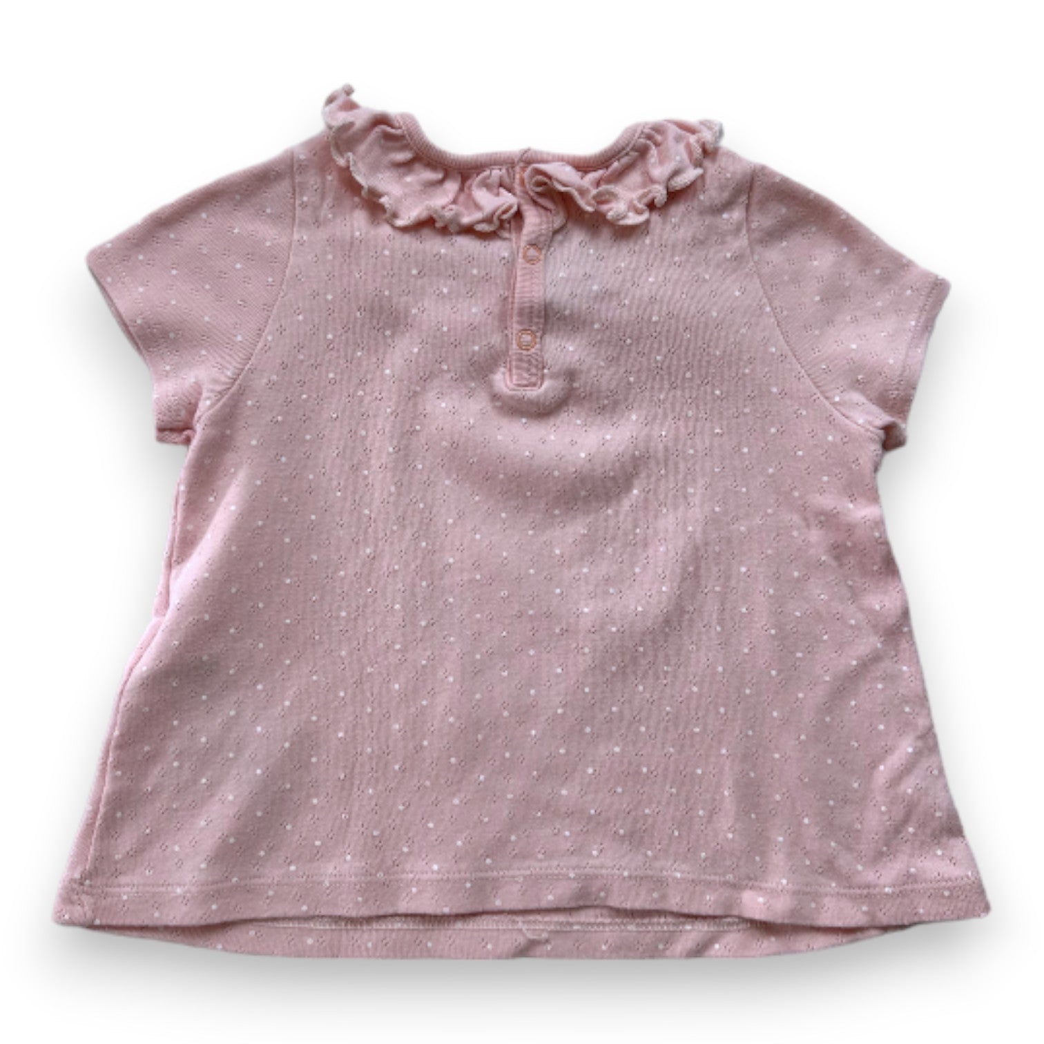 PETIT BATEAU - Pink short-sleeved t-shirt - 2 years