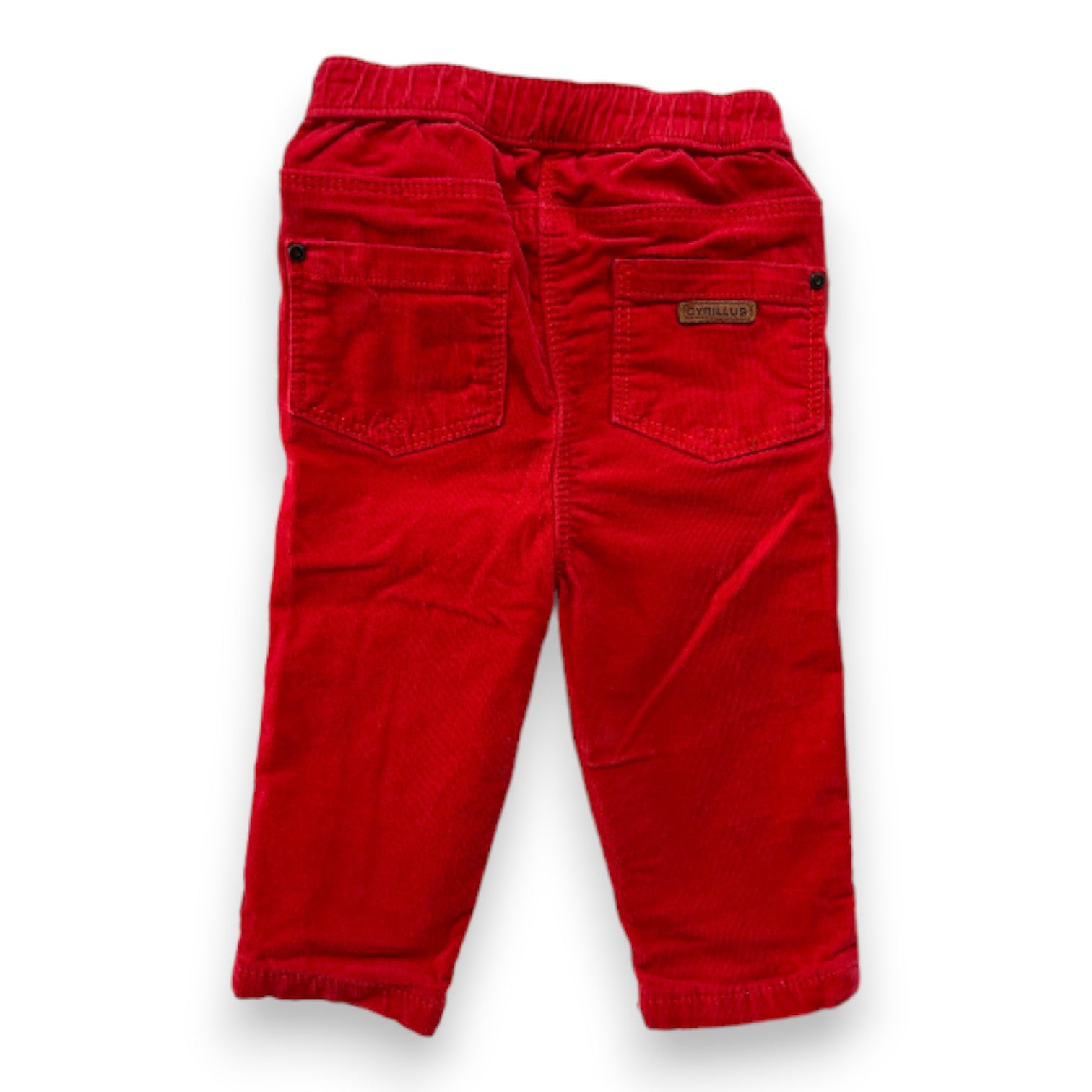 CYRILLUS - Pantalon rouge en velours - 9 mois