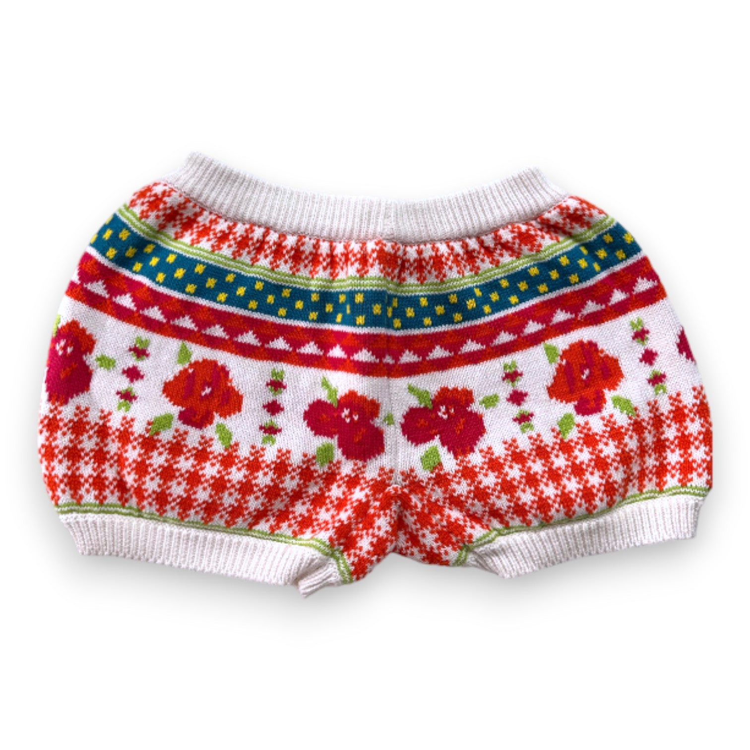 FISH & KIDS - Short effet tricot multicolore - 8 ans