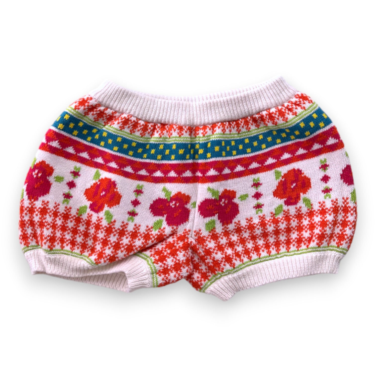 FISH & KIDS - Short effet tricot multicolore - 8 ans
