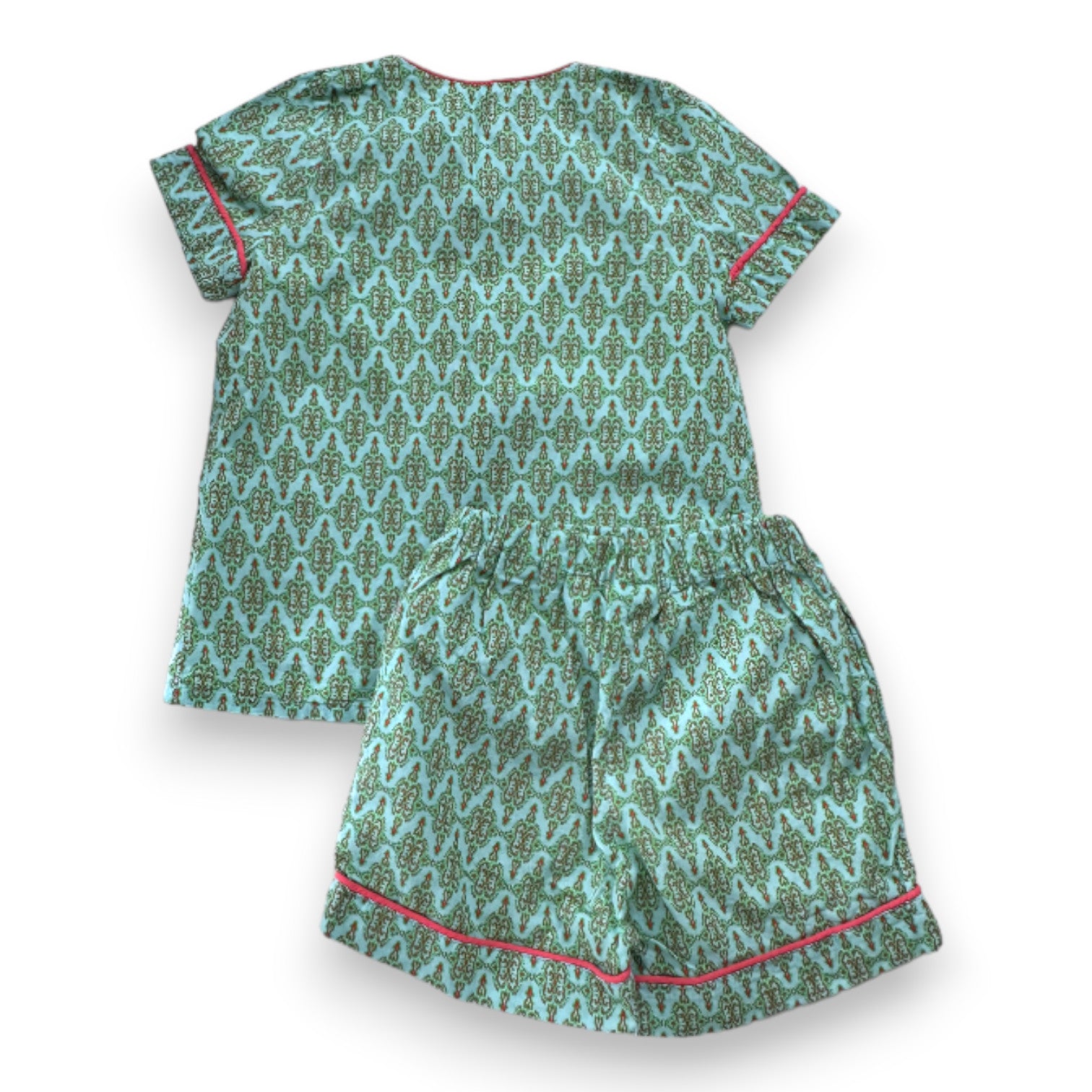 BABYCHI - Ensemble de pyjama chemise et short vert - 4 ans