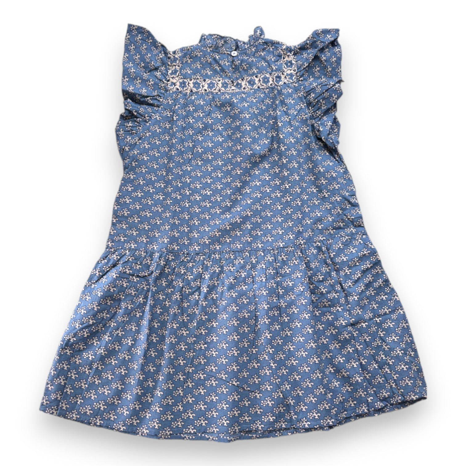 SEA NEW YORK - Robe bleue à motifs blancs - 8 ans