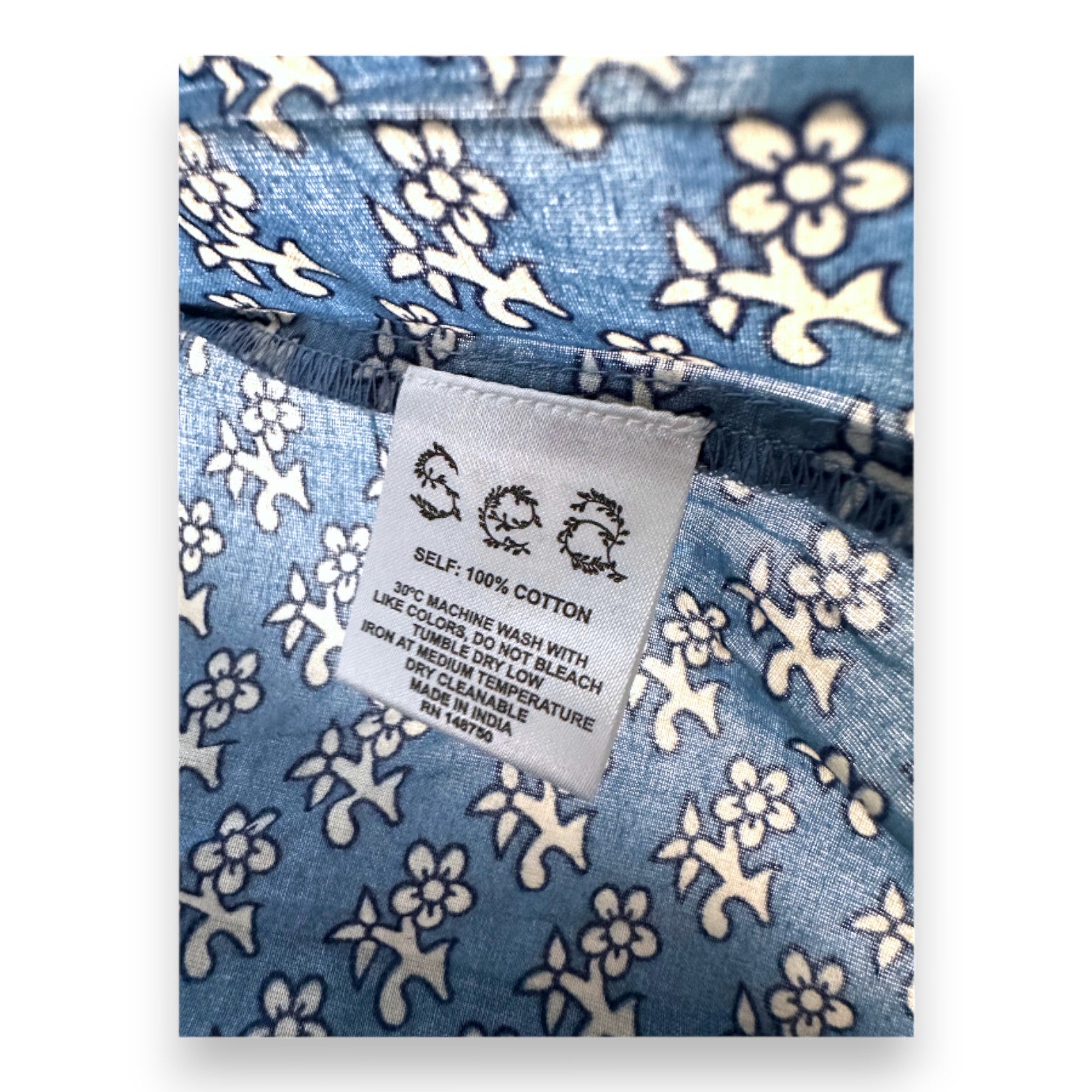 SEA NEW YORK - Blue dress with white patterns - 8 years