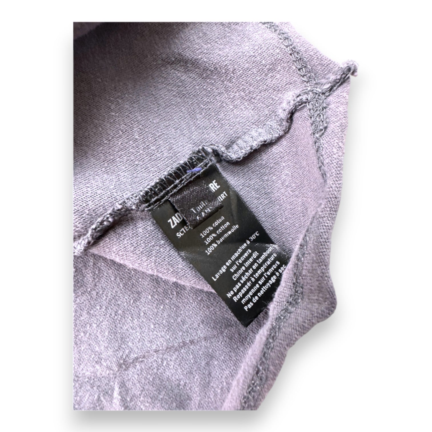 ZADIG & VOLTAIRE - Graues T-Shirt mit Aufdrucken - 6 Jahre