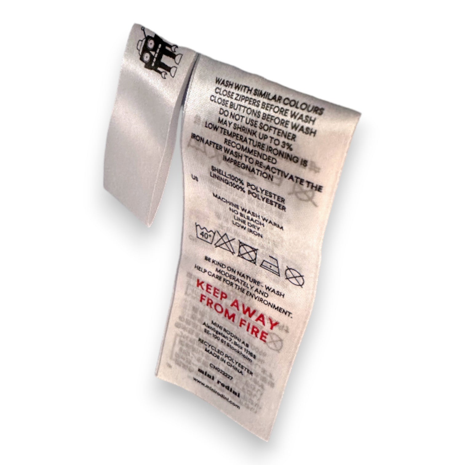 MINI RODINI - Daunenjacke mit blauem Pferde-Print - 3 Jahre