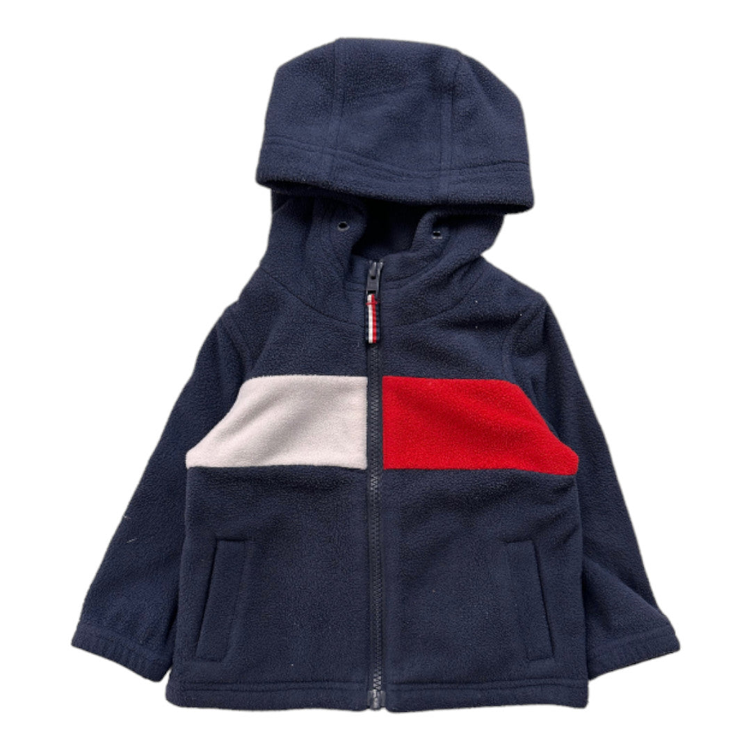 TOMMY HILFIGER - Gilet polaire bleu marine - 9 mois