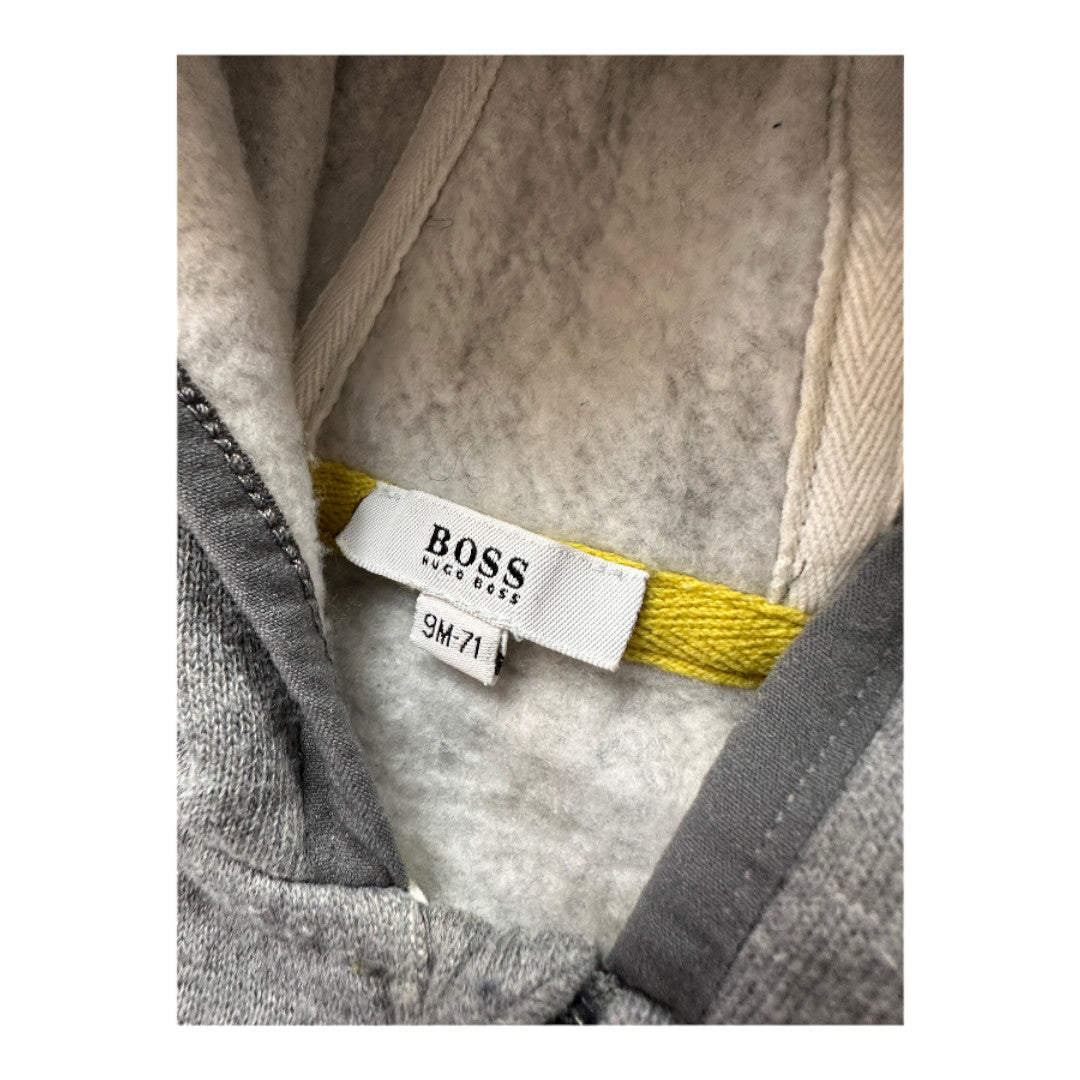 HUGO BOSS - Grey fleece jumpsuit - 9 months