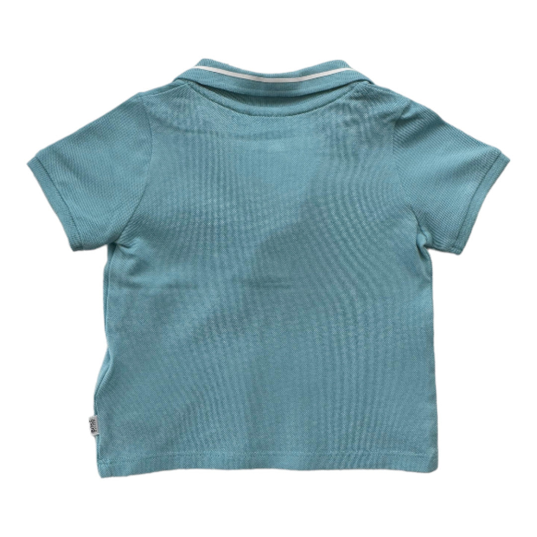 HUGO BOSS - Polo bleu ciel - 6 mois