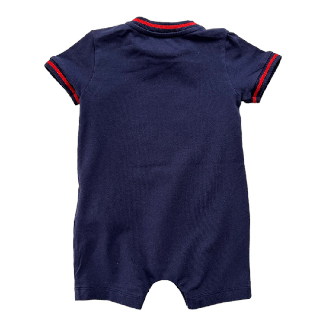 MOSCHINO - Navy blue jumpsuit with prints - 6 months