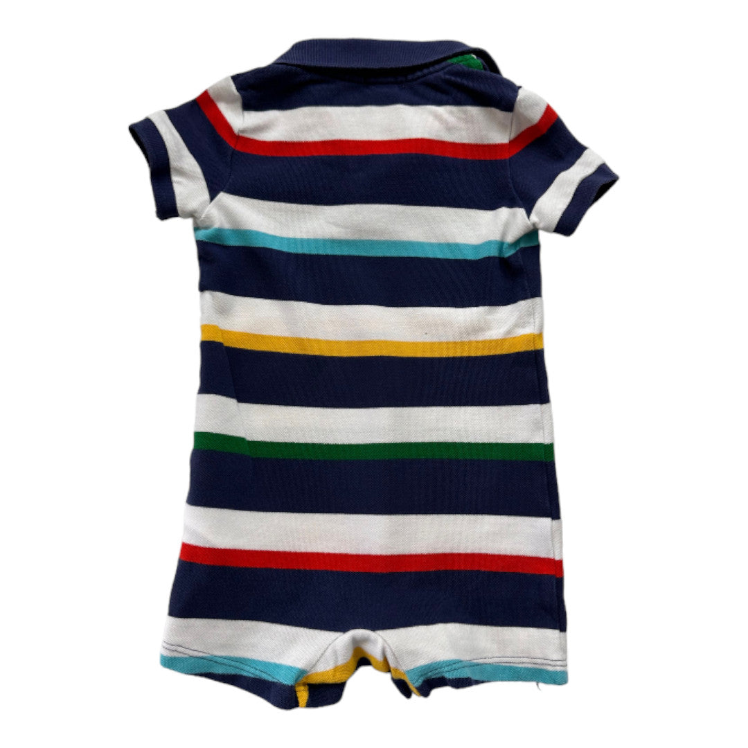 RALPH LAUREN - Mehrfarbiger gestreifter Overall - 18 Monate