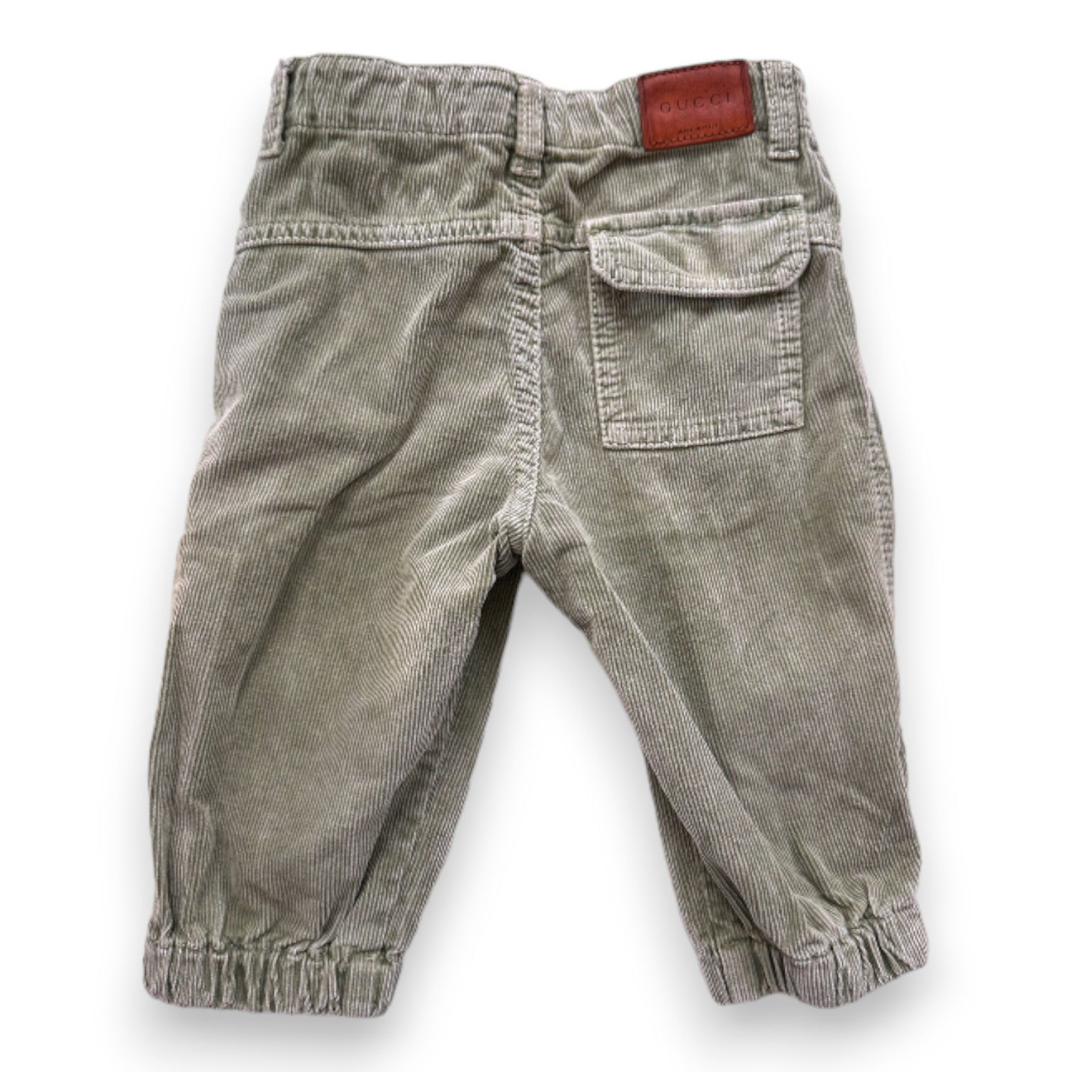 GUCCI - Pantalon vert en velours - 12 mois