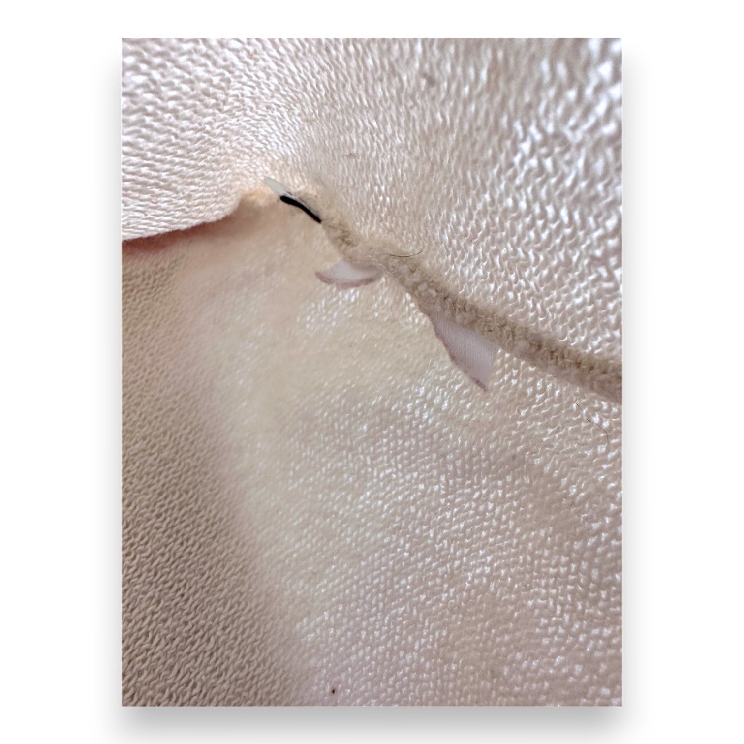 GUCCI – Beiges und rotes Sweatshirt mit Gucci-Logo auf den Ärmeln – 9 Monate