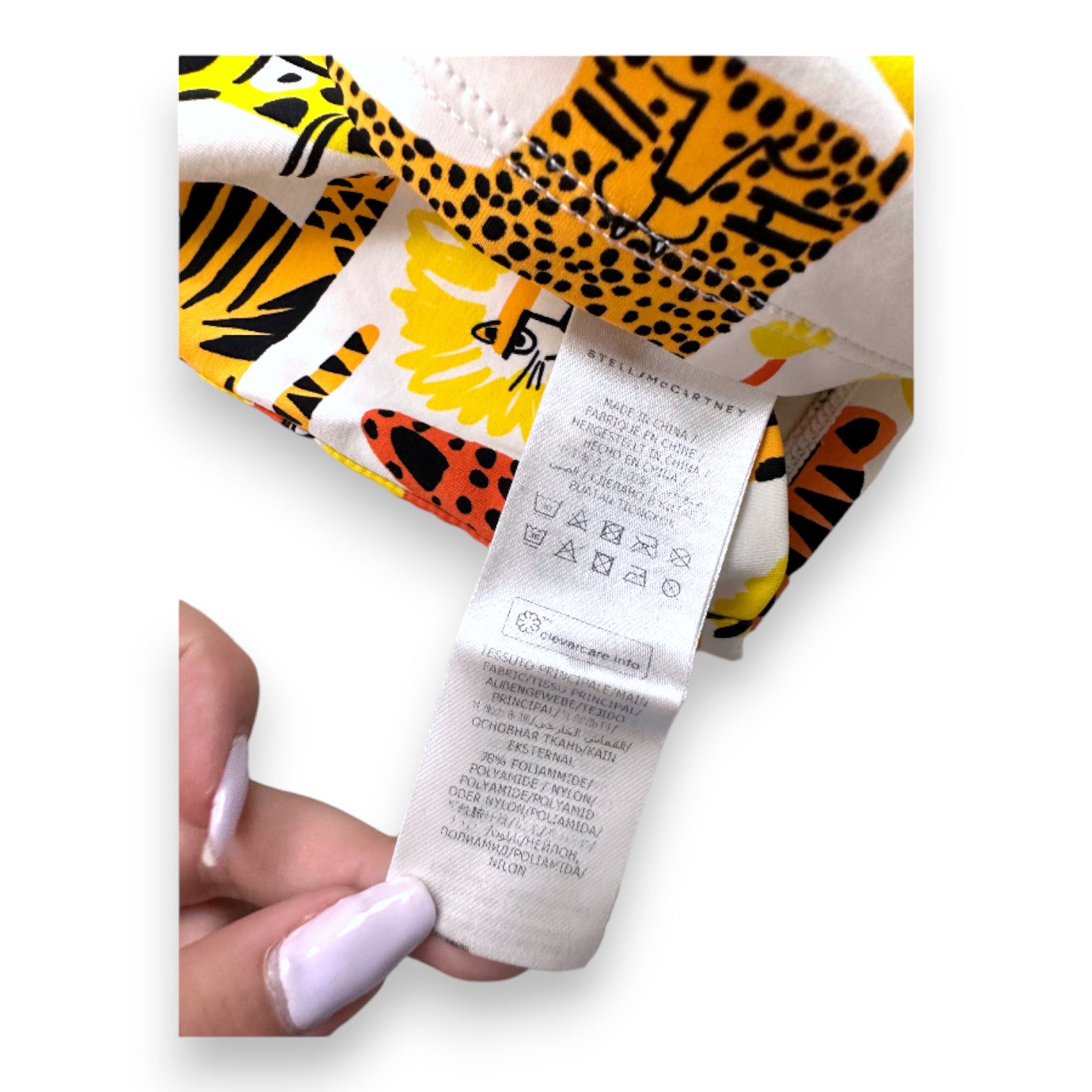 STELLA MCCARTNEY - White UV-protective T-shirt with animal print - 2 years