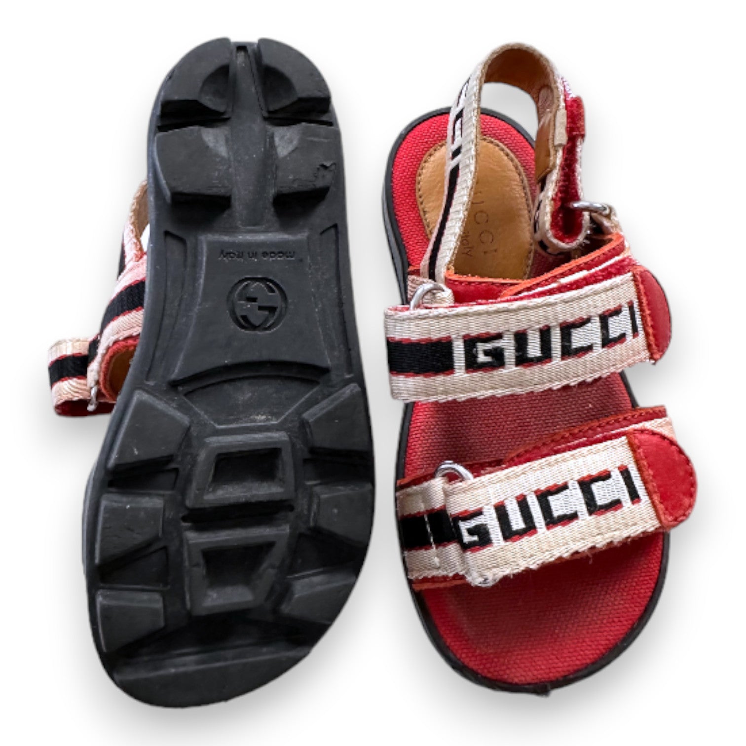 GUCCI - Rote "Gucci" Sandalen - 24