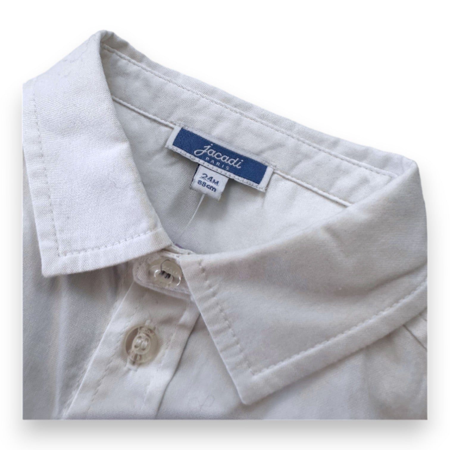 JACADI - Chemise blanche - 2 ans