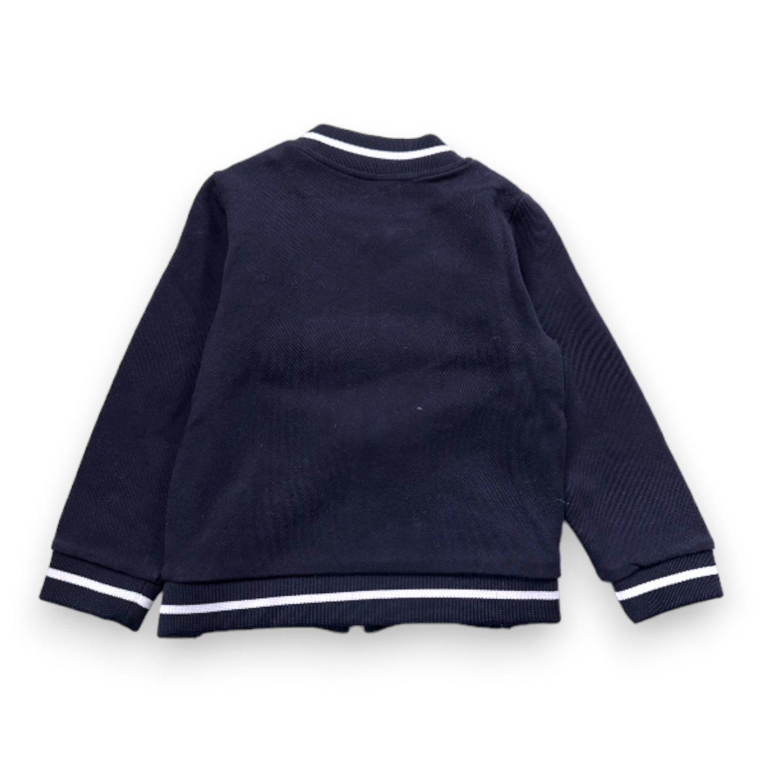 JACADI - Navy blue and white vest - 6 years