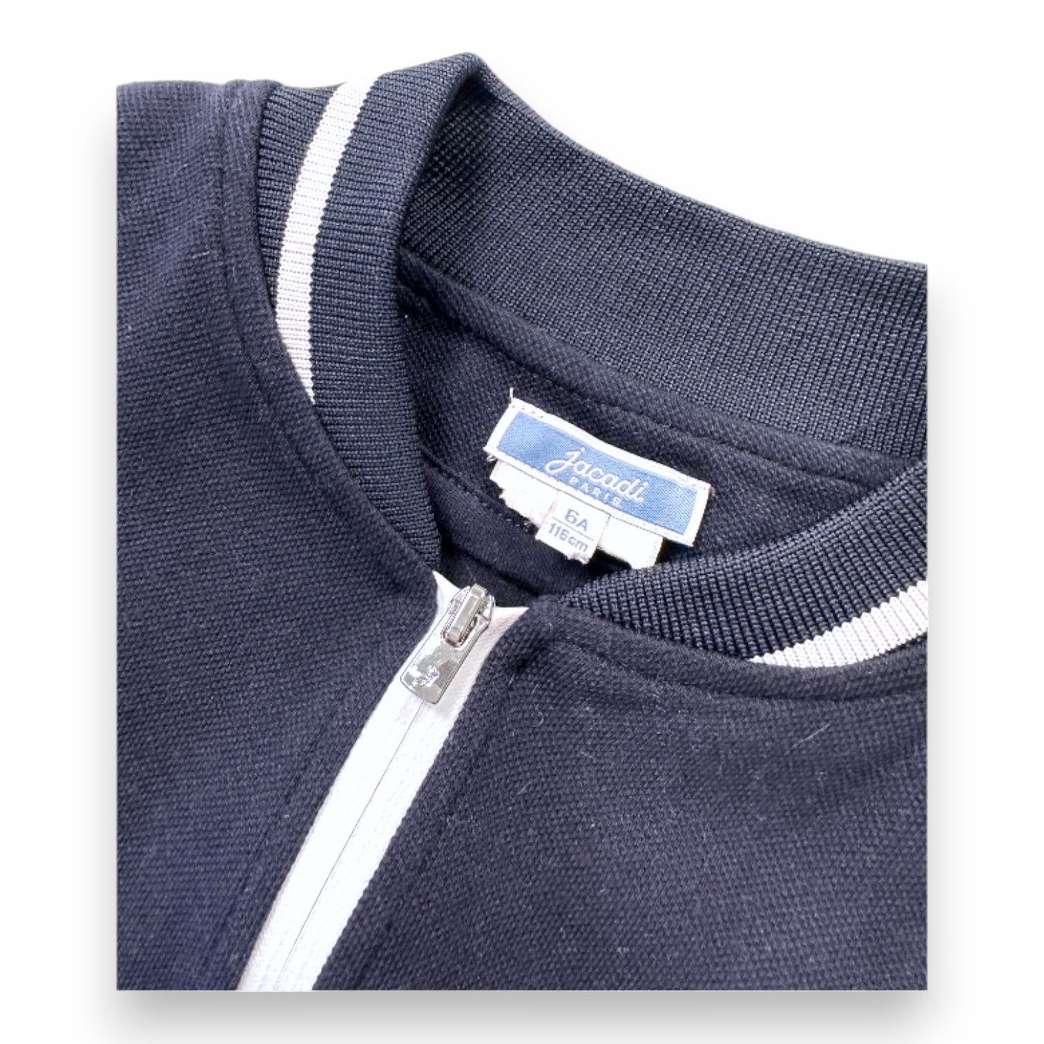 JACADI - Navy blue and white vest - 6 years