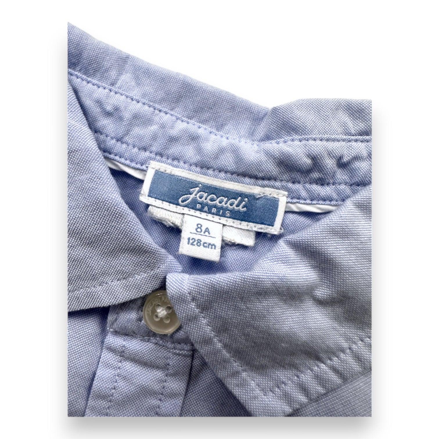 JACADI - Sky blue long-sleeved shirt - 8 years