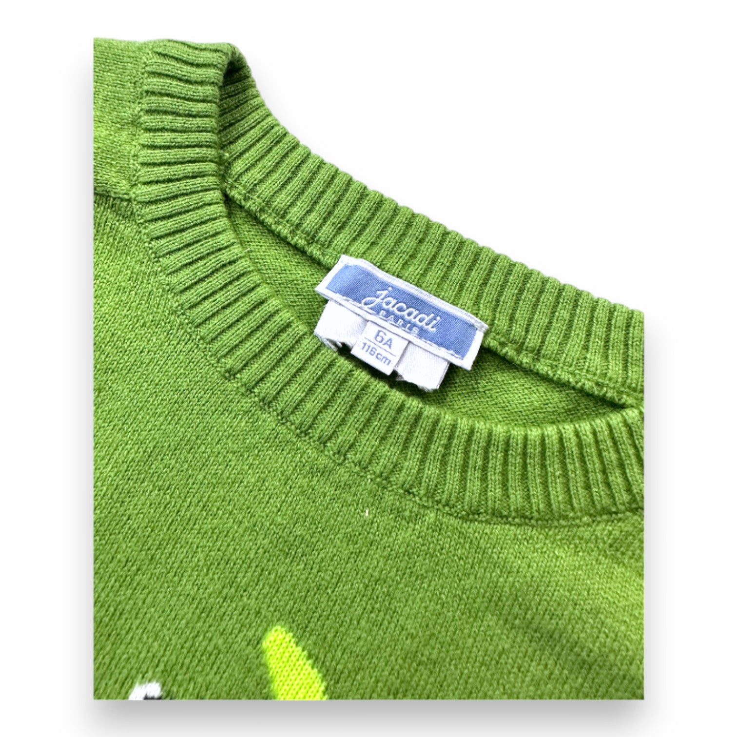 JACADI - Green sweater with print - 6 years