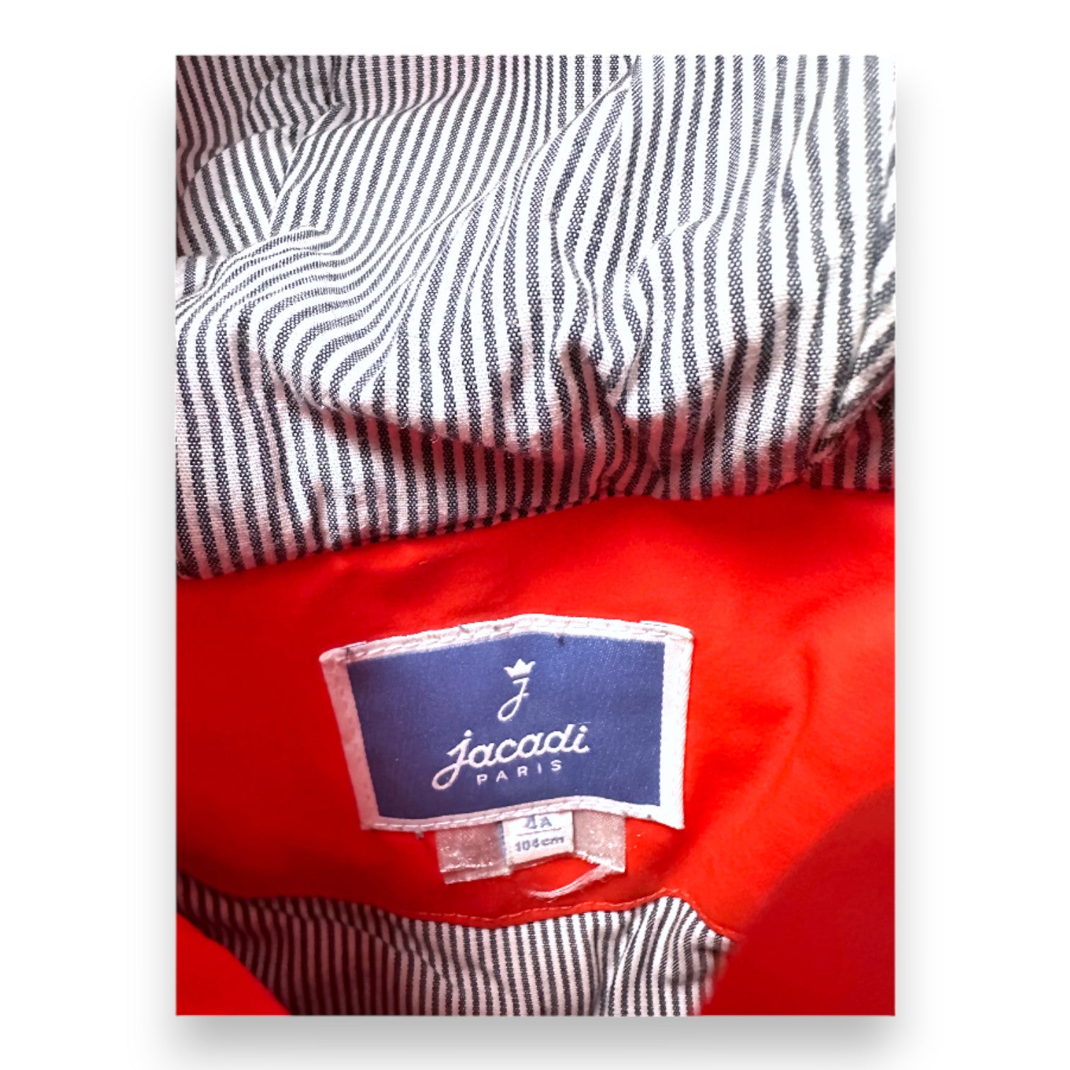 JACADI - Oranger Regenmantel - 4 Jahre