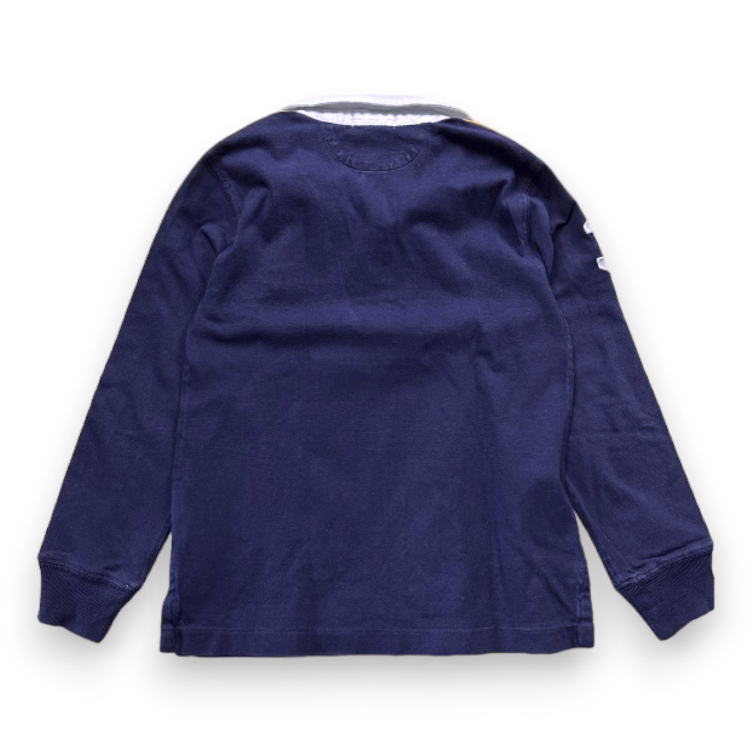 RALPH LAUREN - Navy blue long-sleeved polo shirt with embroidery - 4 years