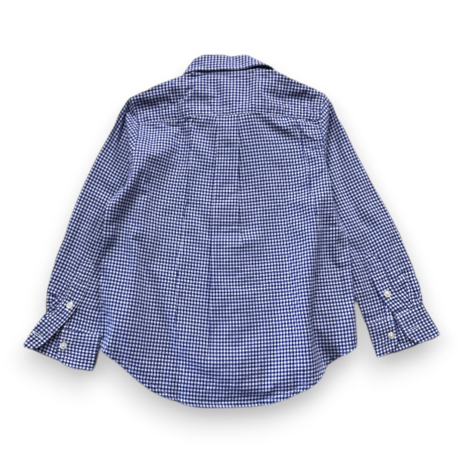 RALPH LAUREN - White and blue checked shirt - 4 years