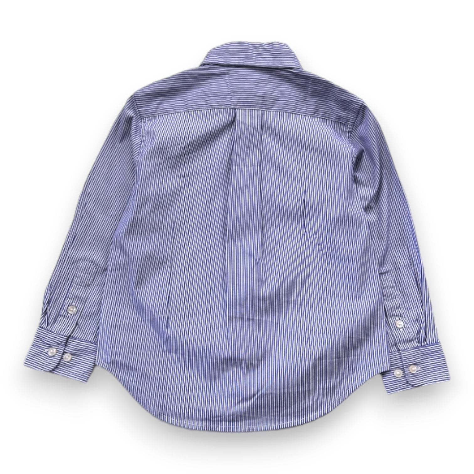RALPH LAUREN - White shirt with blue stripes - 3 years