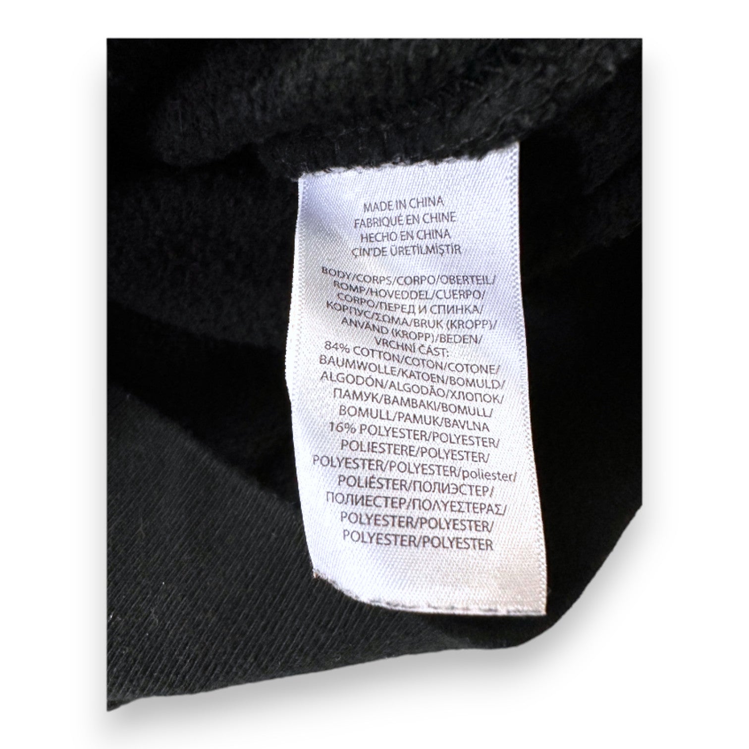 RALPH LAUREN - schwarzer Kapuzenpullover mit Reißverschluss - 6 Jahre