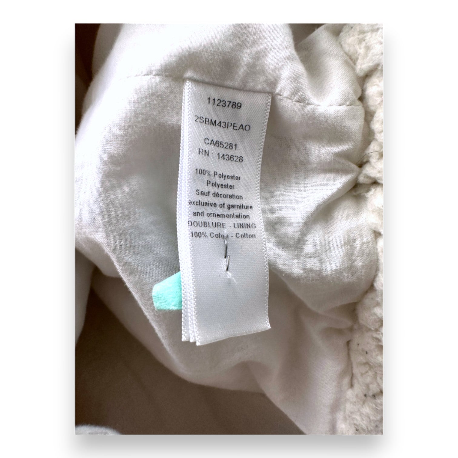 BABY DIOR - Beige faux fur coat - 2 years