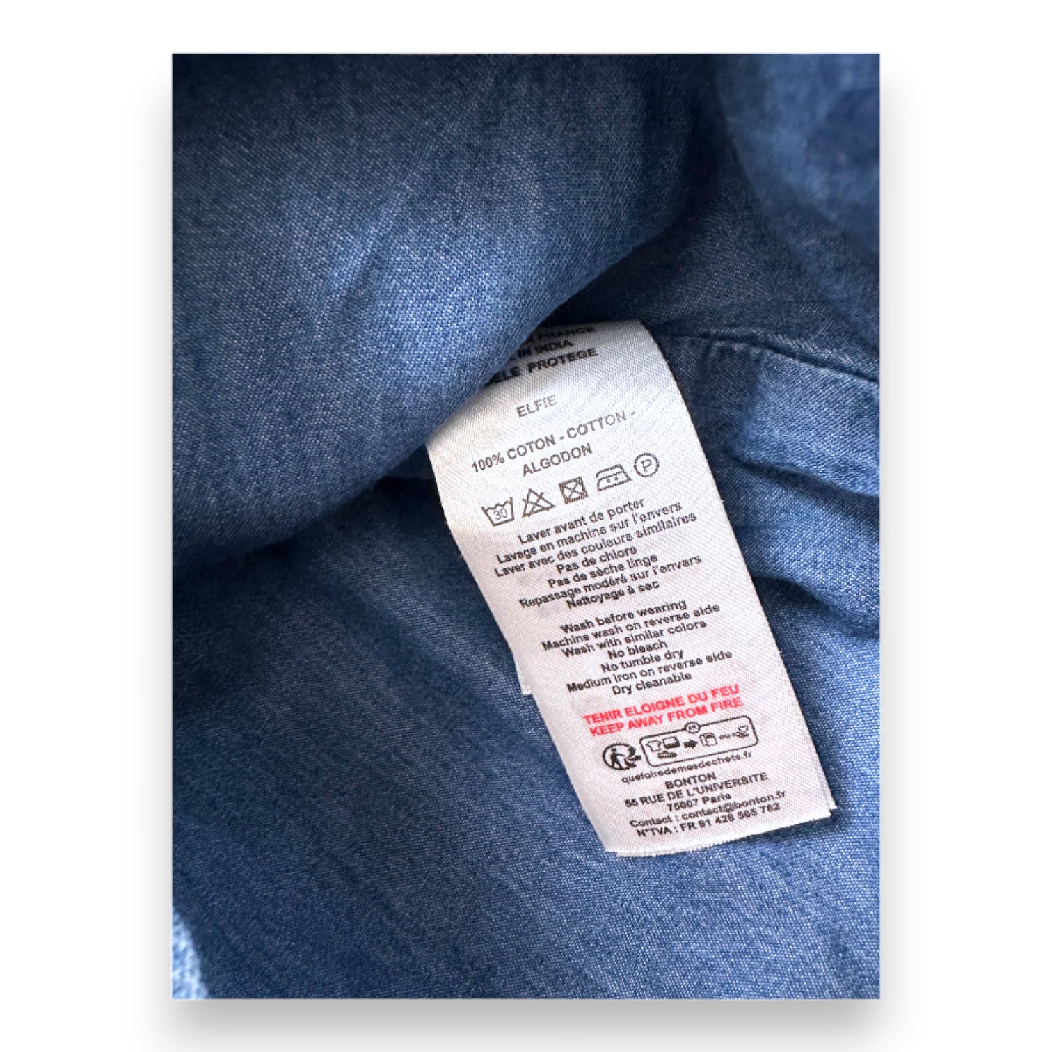 BONTON - Blaue Jeansjacke - 2 Jahre